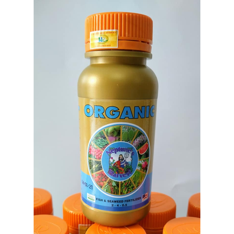 Phân bón lá hữu cơ NEPTUNE'S HARVEST FISH & SEAWEED FERTILIZER 2-4-0,5 - Chai 200ml