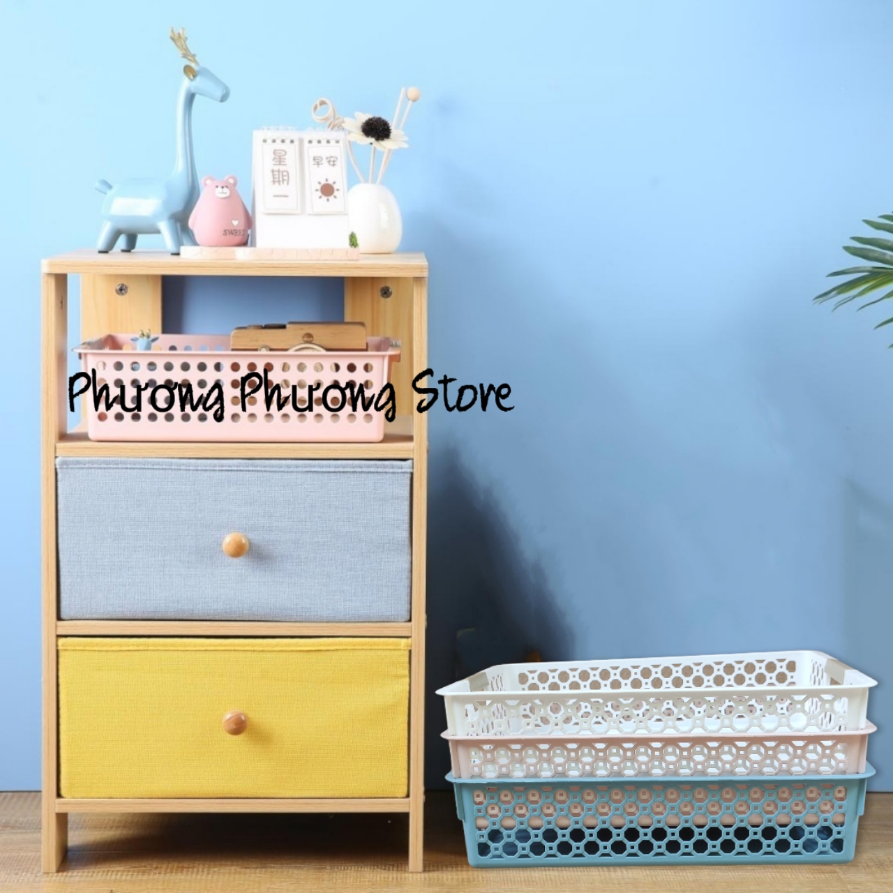 KHAY NHỰA RỔ CHỮ NHẬT ĐỰNG GIẤY A4 / ĐỰNG TÀI LIỆU / ĐA NĂNG KT CM