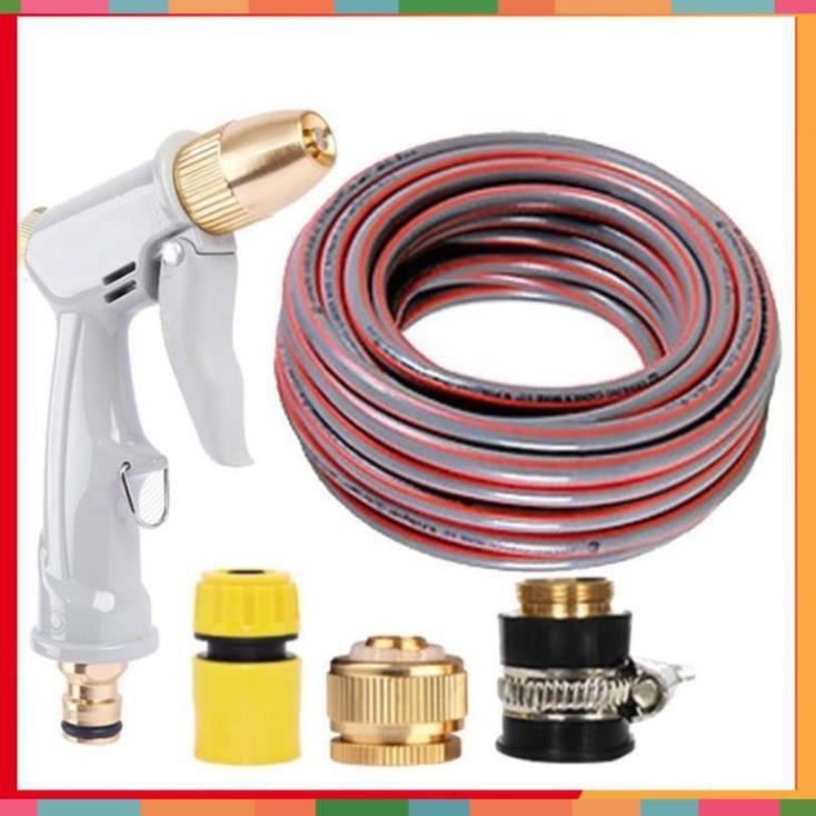 Bộ dây vòi xịt nước tưới cây rửa xe,tăng áp 3 lần, loại 20m  206846