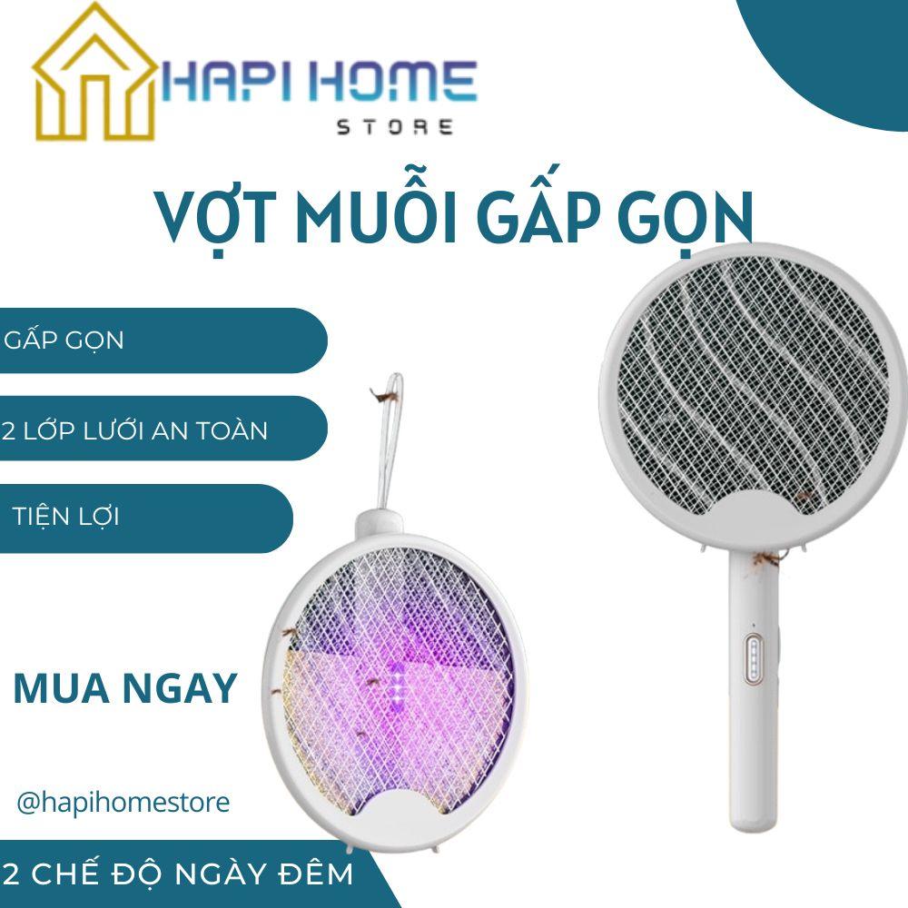 Vợt Muỗi Gấp Gọn Thông Minh 2 Chế Độ Bắt Muỗi