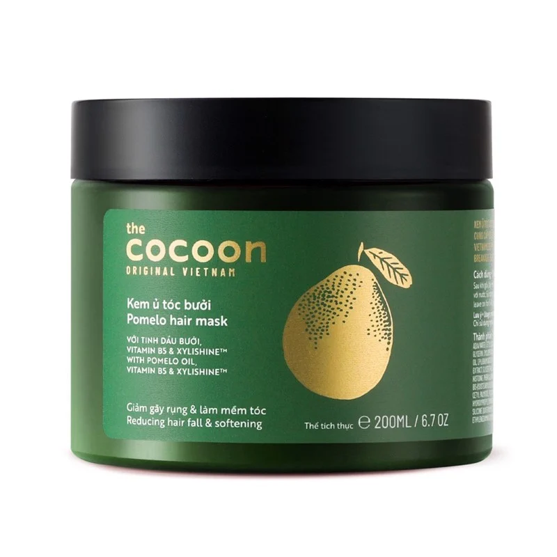 Kem ủ tóc bưởi Cocoon 200ml - Giảm gãy rụng và Làm mềm tóc - Thuần chay