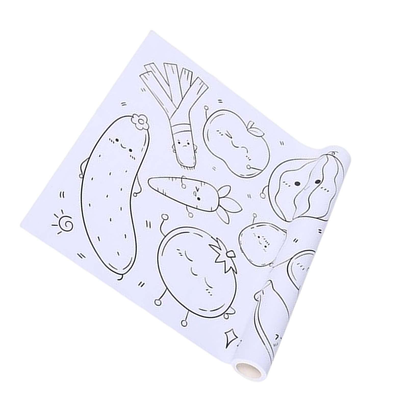 Toddler Sticky Drawing Paper Roll 30x300cm Coloring Stickers Accessory Child Toys DIY
