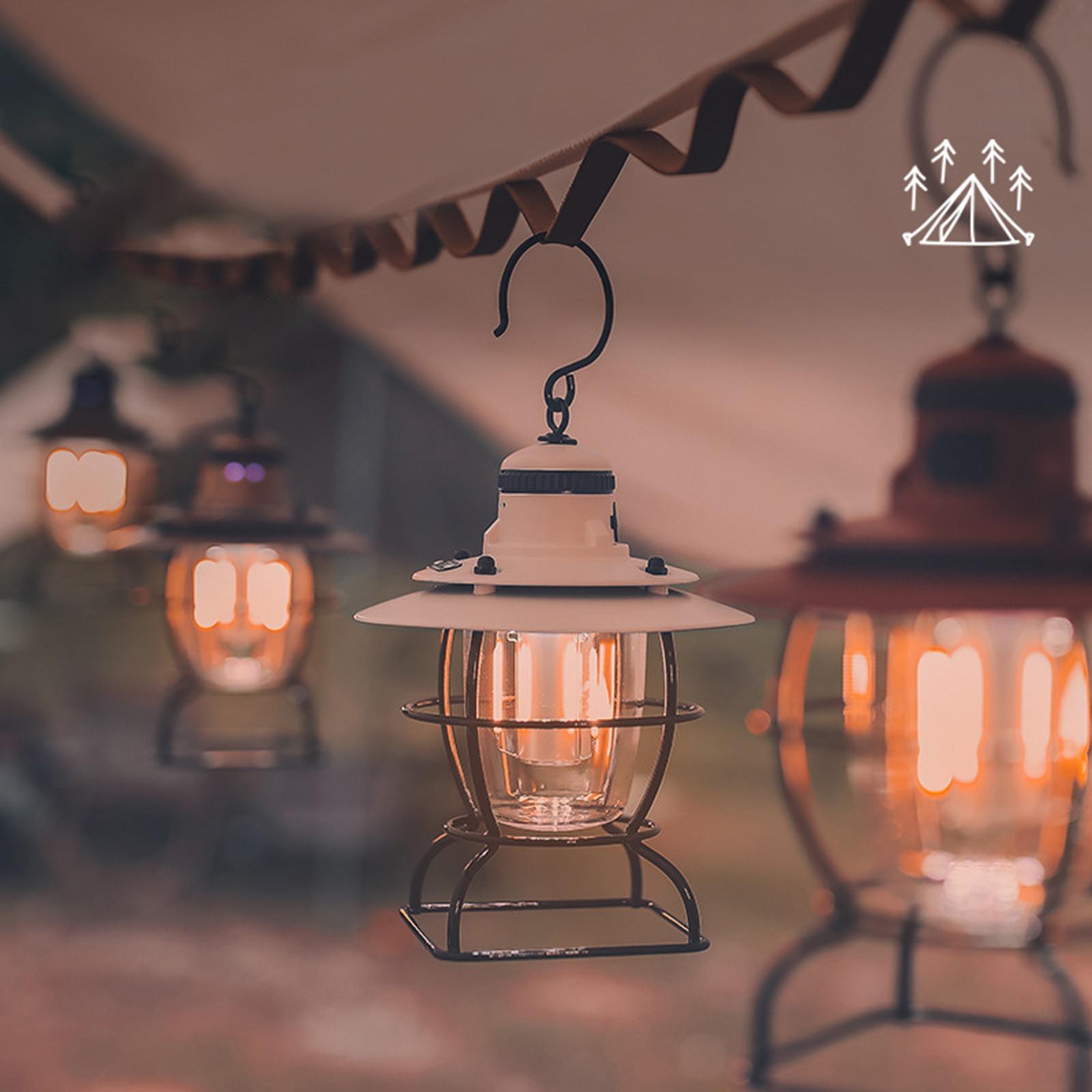 Portable Camping Lantern Light Lamp Rechargeable Hiking