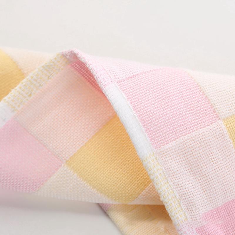 Khăn Cotton Vuông Lớp Thấm Hút Tốt Thoáng Khí Cho Bé