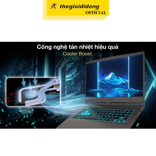 Laptop MSI Gaming Thin 15 B12UCX i5 12450H/16GB/512GB/4GB RTX2050/144Hz/Balo/Win11 (2046VN) - Hàng Chính Hãng