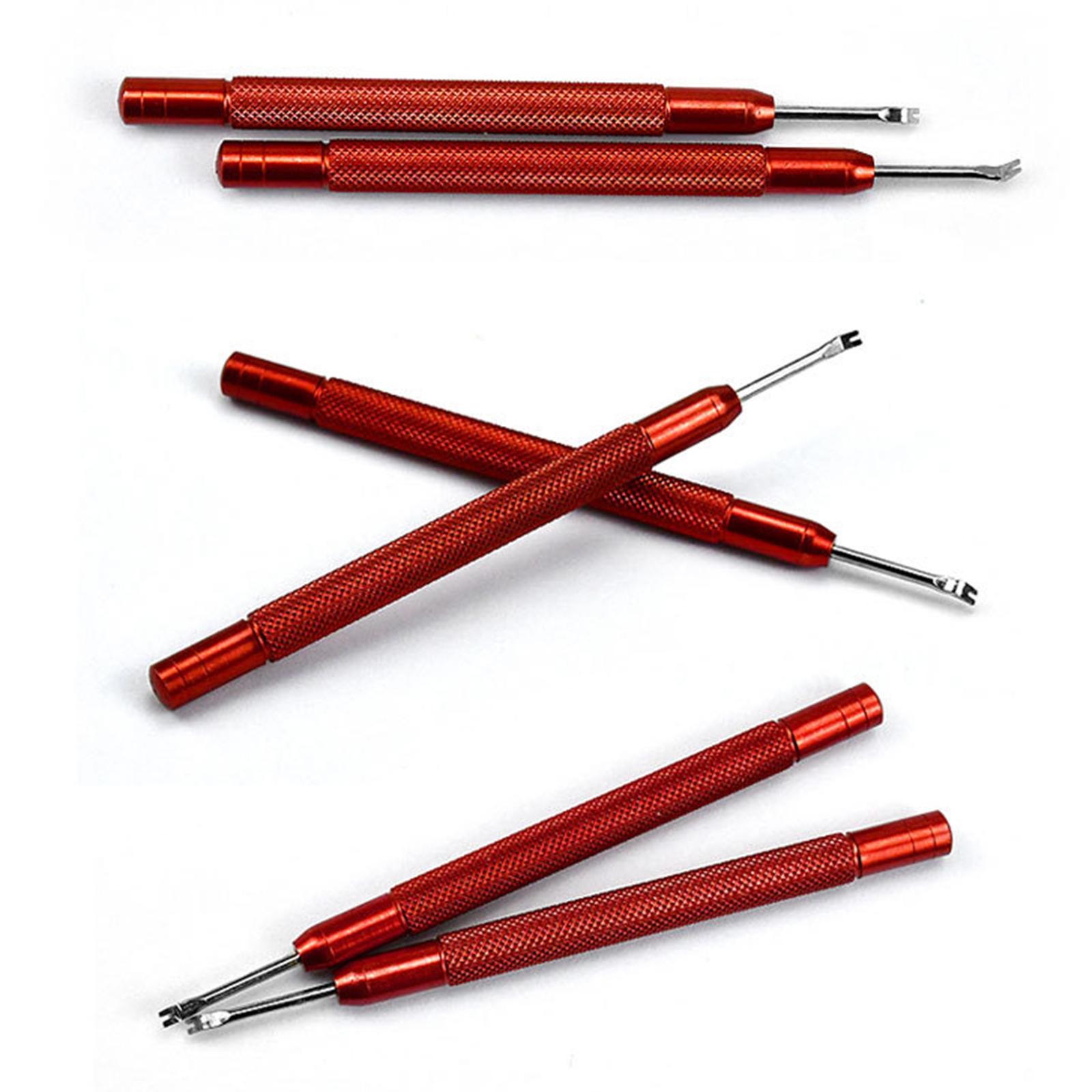 2x Link Pin Removal Bar Tool Set for Watch Wrist Bands Removal red
