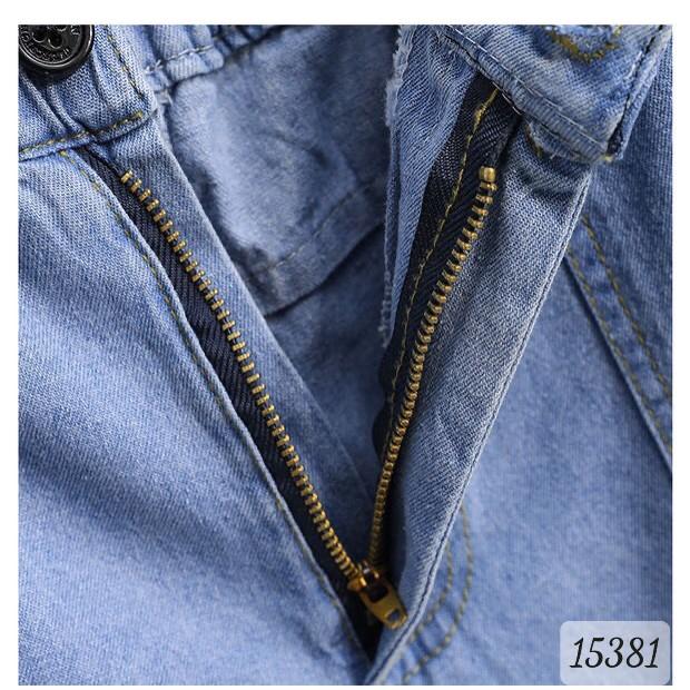 15381 Quần BIG SIZE short jean lưng thun