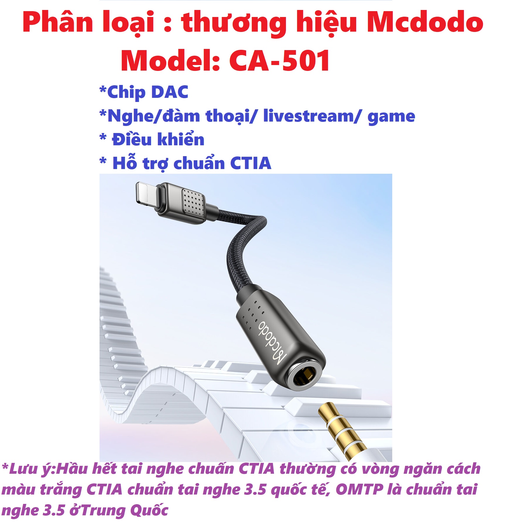 [iP ra 3.5] Cáp chuyển chân tai nghe hỗ trợ micro cho iP Baseus L3.5 _ hàng chính hãng