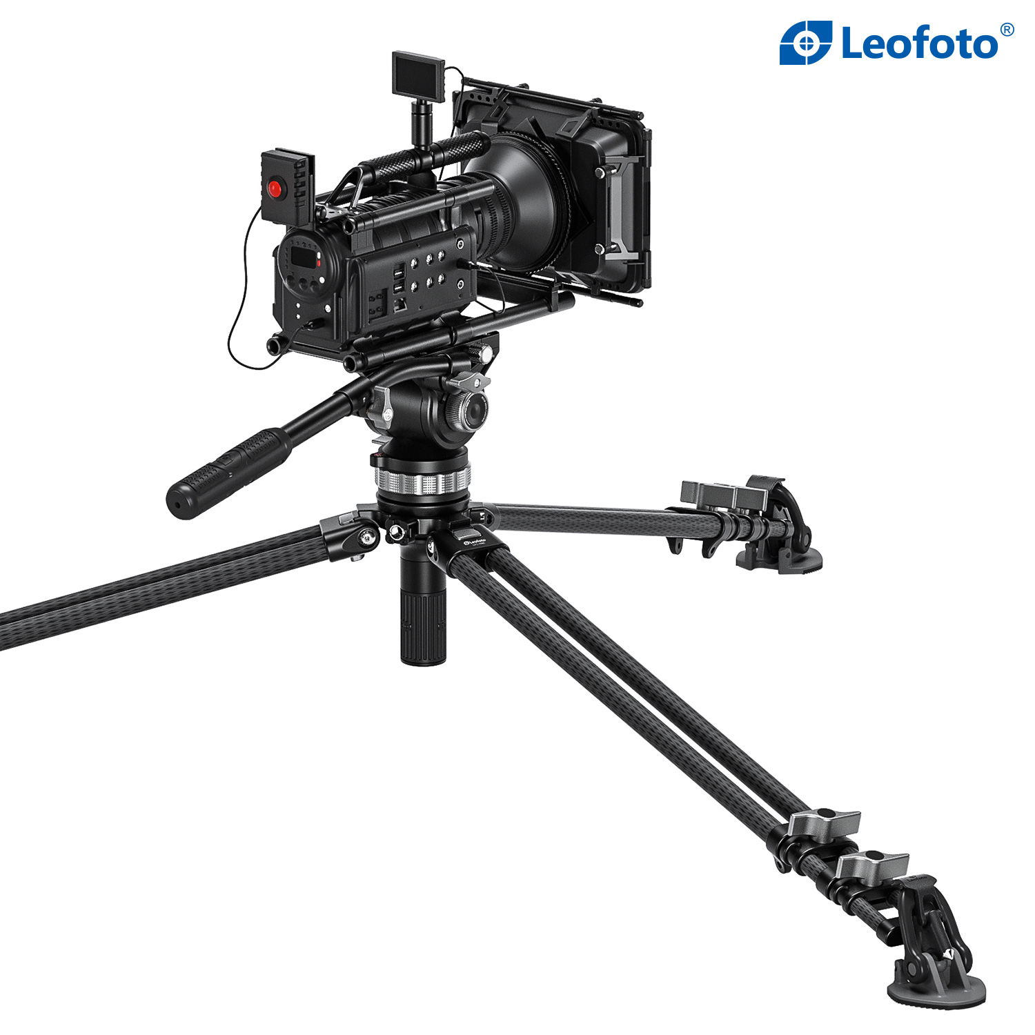 Video Tripod - Leofoto LVC193C+BV-15 - 10 Lớp Carbon Siêu Cứng Siêu Nhẹ - Hàng Chính Hãng