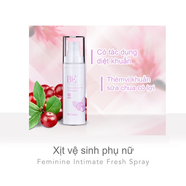 Set 2 Sản Phẩm Vệ sinh Vùng Kín Phụ Nữ Dr.DOuxi- Dung Dịch Vệ Sinh tạo bọt vùng kín  + Xịt Phụ Khoa