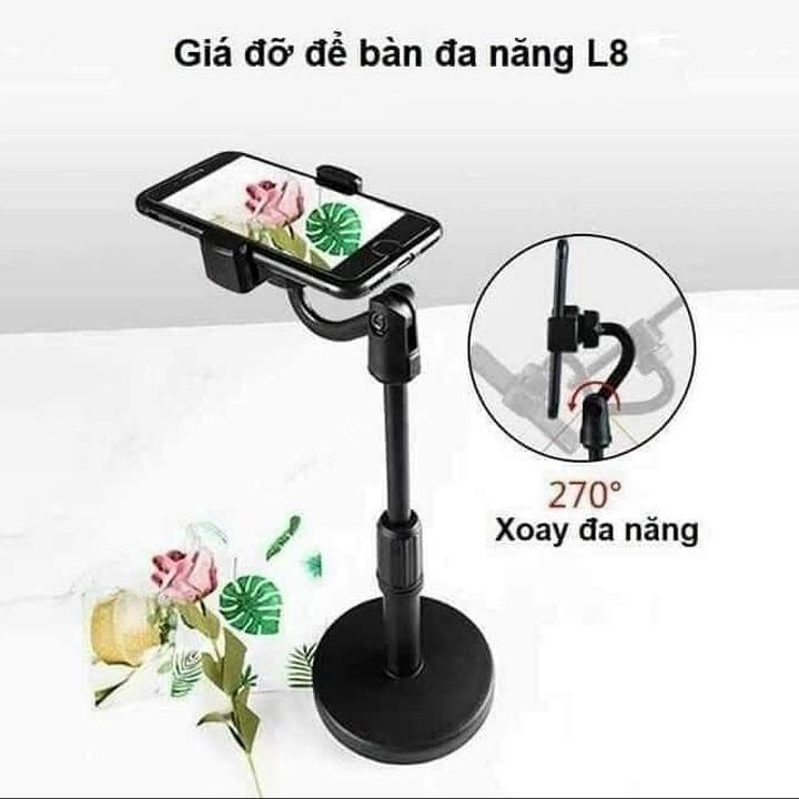 Giá đỡ điện thoại để bàn chịu lực tốt, xoay 360 độ, đa năng tiện dụng, giá tốt