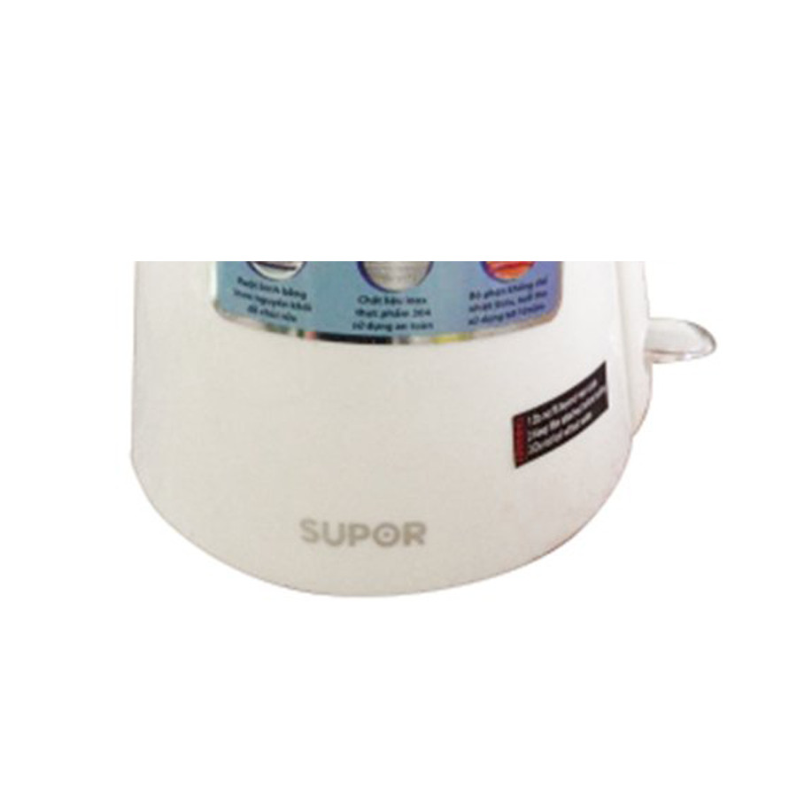 Bình đun siêu tốc hai lớp Supor SWF17S20AVN 1.7L 1500W Trắng tím - Hàng Chính Hãng