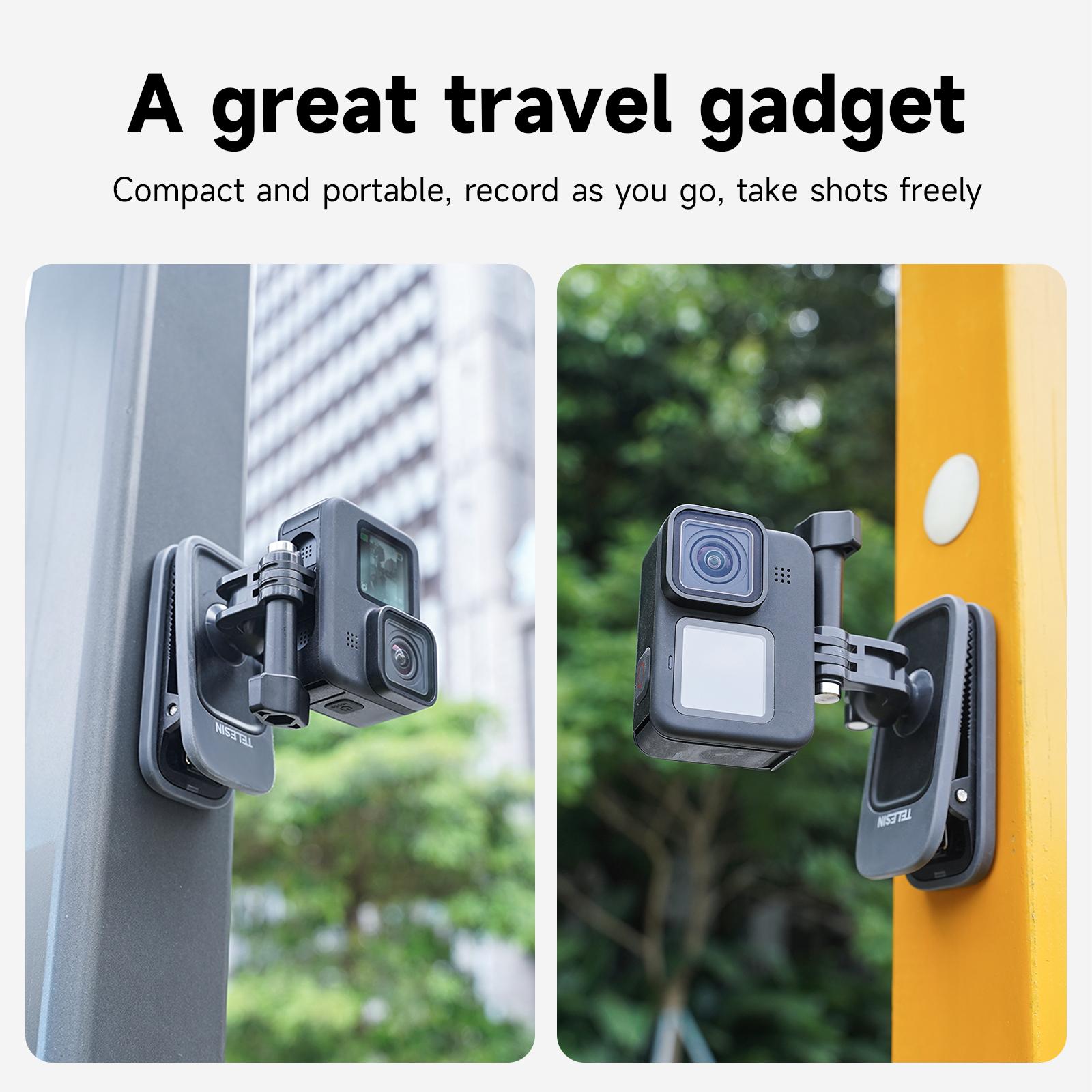 Kẹp ba lô xoay 360 ° Xoay Móng cho GoPro11 Hero 11 10 9 8 7 Insta360 x3 DJI Action3 Phụ kiện camera