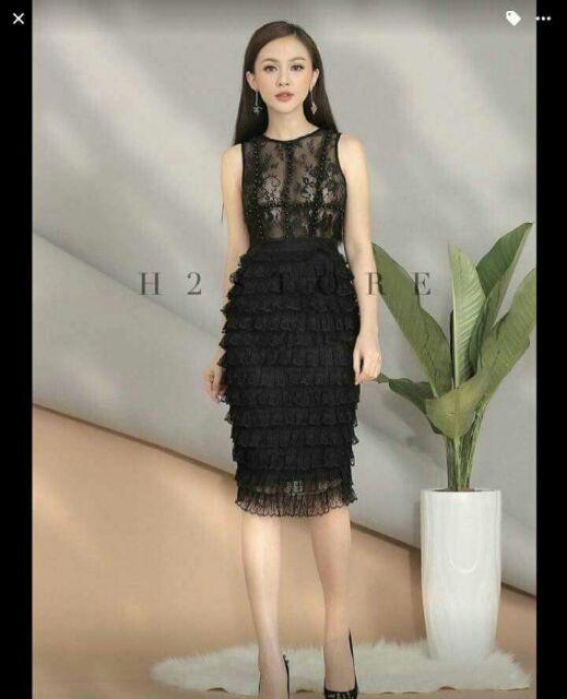 Đầm lưới tầng ren sexy