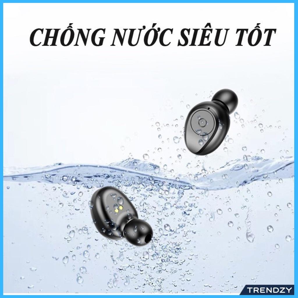 Tai nghe Bluetooth AMOI F9 TWS 5.0 bản QUỐC TẾ không dây cảm ứng chống nước IPX5, chống ồn tích hợp sạc dự phòng 2500mAh