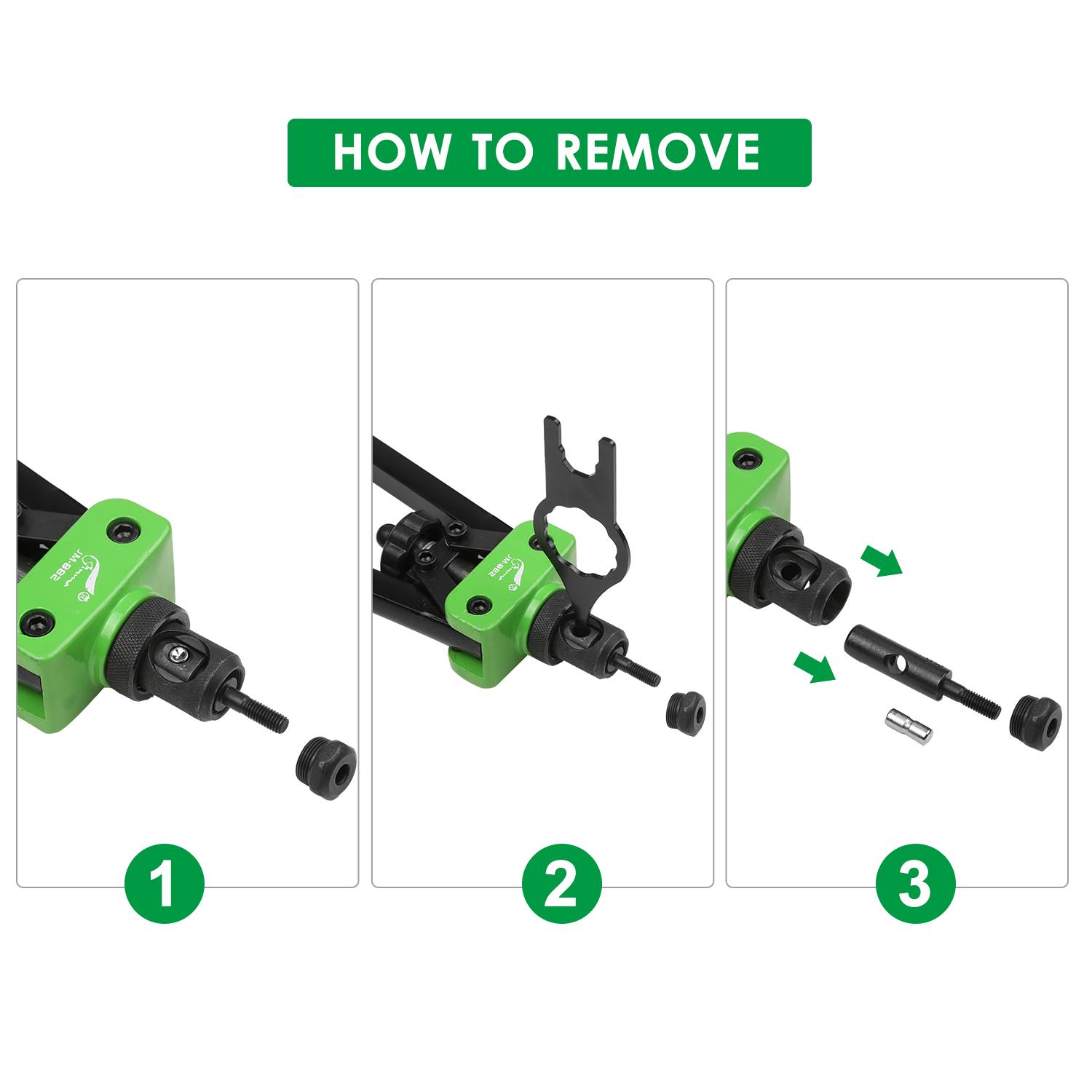 Hand Rivet Nut Tool Riveting Tool Rivet Nut Setter with 6 Metric Mandrels of M3/M4/M5/M6/M8/M10 and Molded Carrying Case