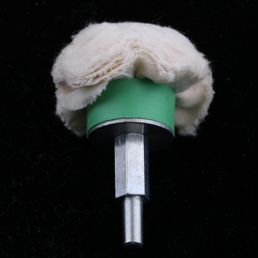Mounted Cotton Soft Fine 6mm Shank Polishing Wheel Rotary Tools 45x20mm