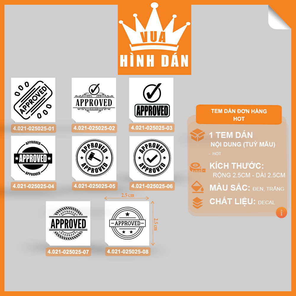 Set 100/200 sticker REJECTED phế phẩm bị từ chối kiểm duyệt - tem dán hộp, túi hàng, gói quà mang thông điệp dễ thương 4.019