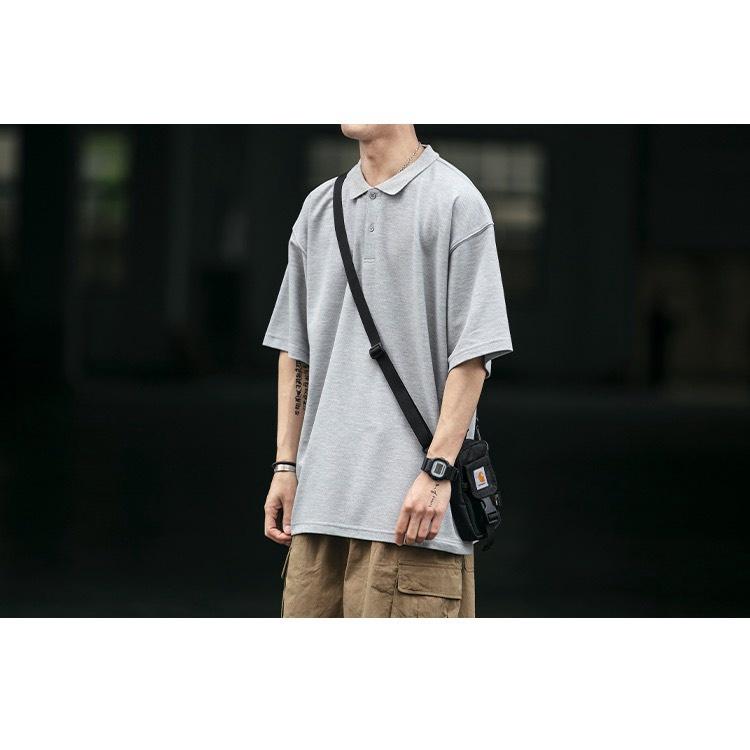 Áo Polo Basic unisex trơn thun nam chất vải cotton cao cấp, ngắn tay cực sang trọng, form rộng unisex, hợp mọi thời đại