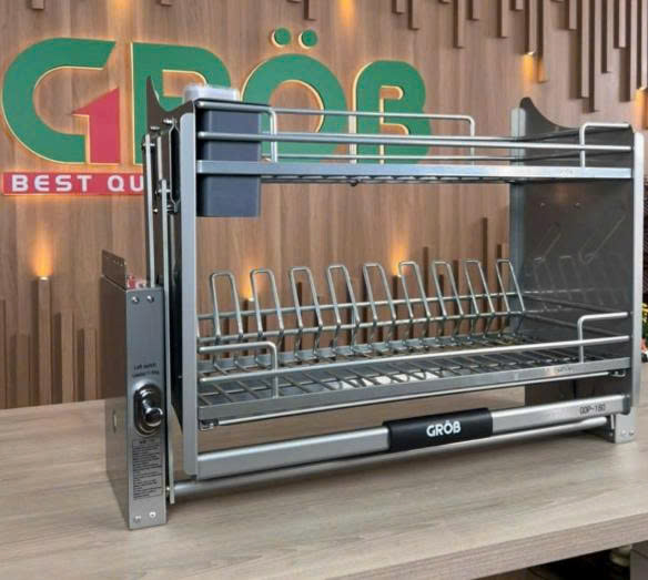 Giá Bát Đĩa Nâng Hạ Grob GOP-180 - Hàng Chính Hãng