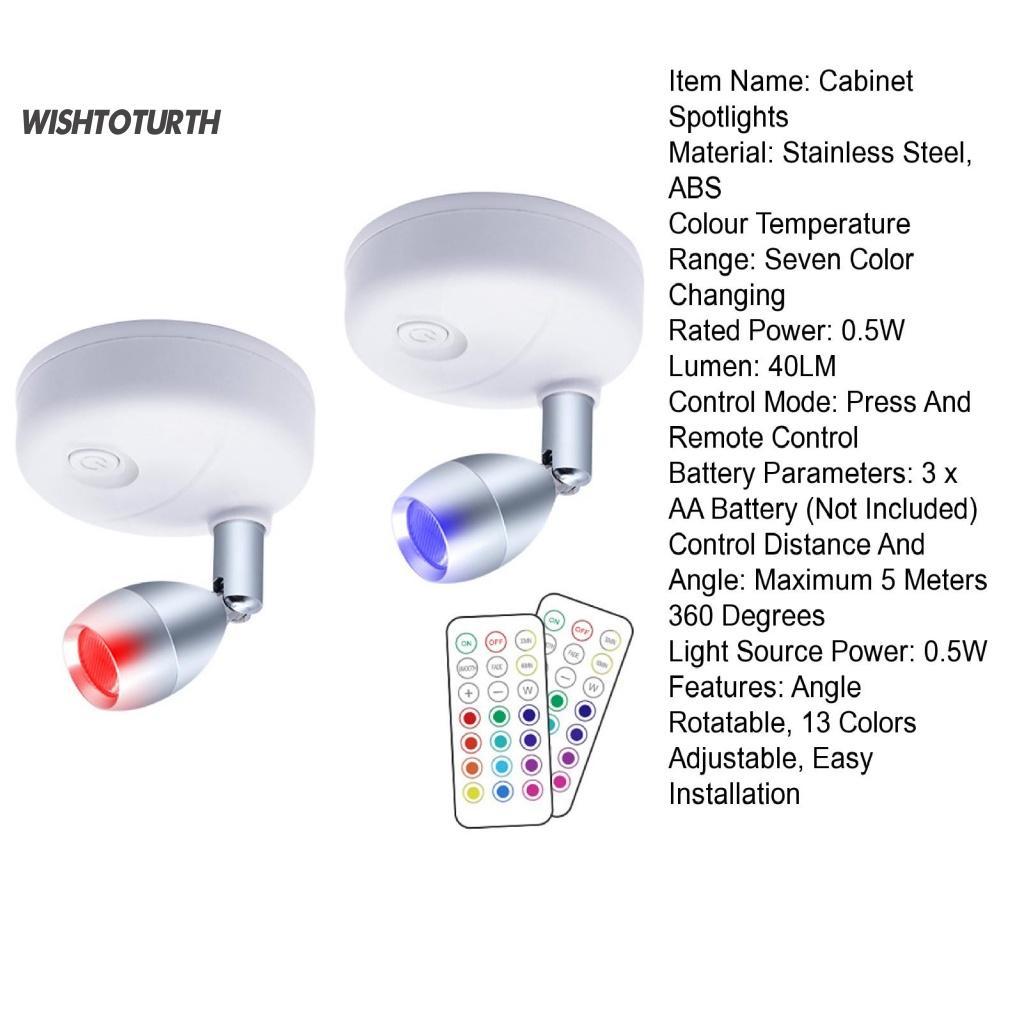 ☼1 Bộ Đèn LED Bằng Thép Không Gỉ 13 Màu Có Thể Điều Chỉnh Dùng Trong Tủ Quần Áo