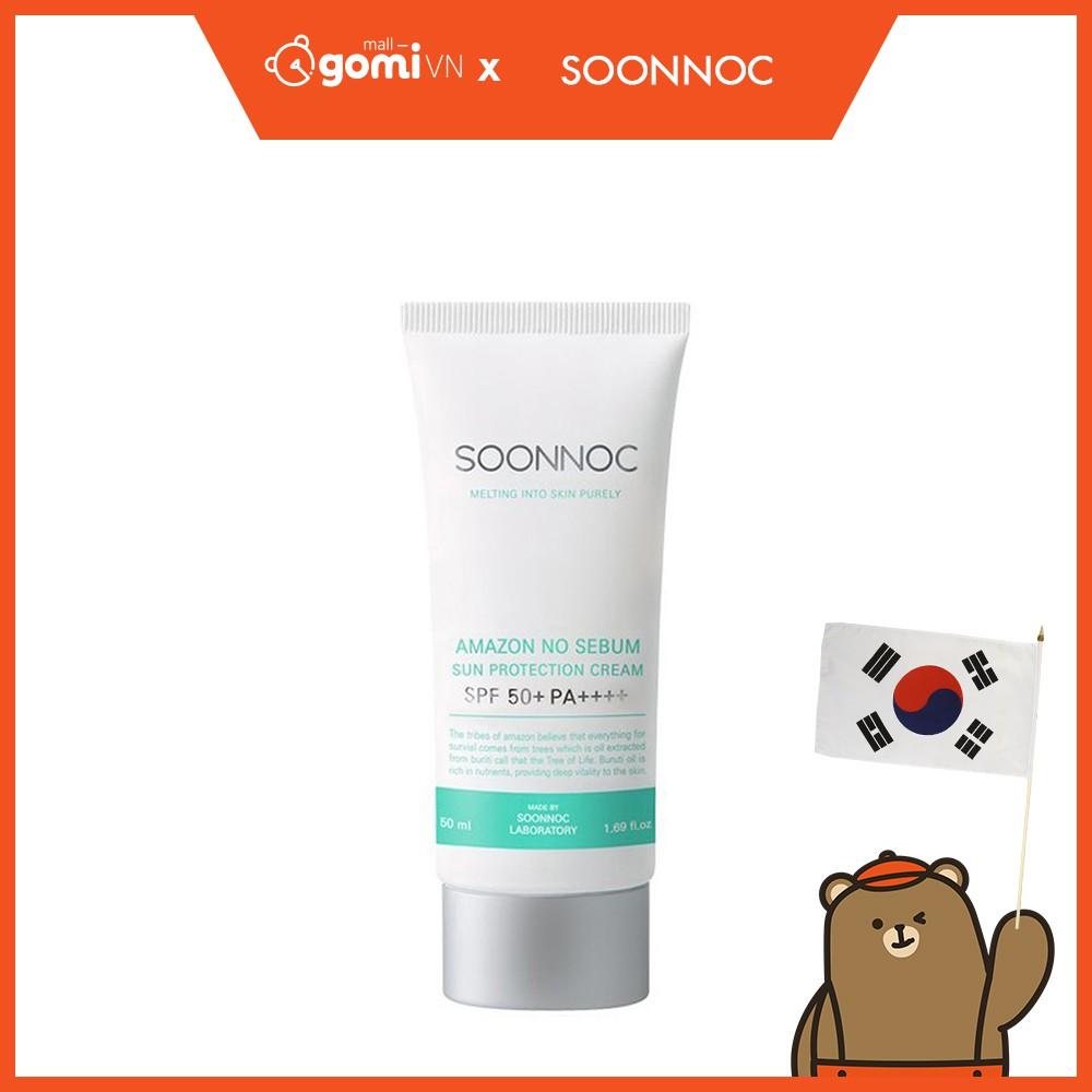 Kem Chống Nắng Không Gây Kích Ứng Soonnoc Amazon No Sebum Sun Protection Cream