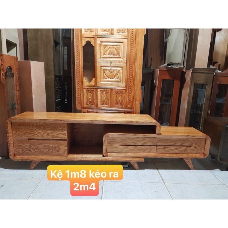 Kệ Rút Gỗ Sồi Hai Màu