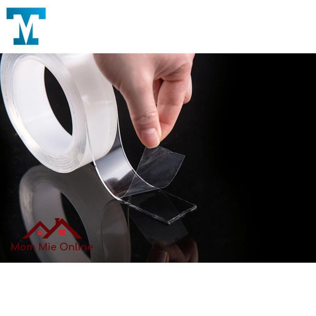 Cuộn băng dính hai mặt đa năng siêu bám, trong suốt, dài 1m - 5m - B140