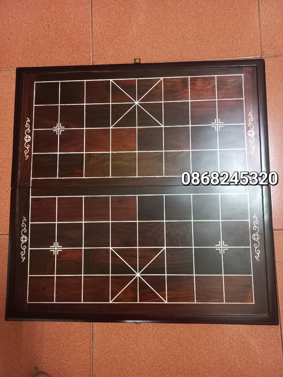 Bàn cờ tướng gỗ trắc kt 60×60×3.5cm