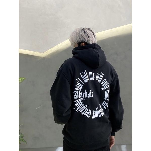 Hoodie nie ngoại hoodie unisex black forver