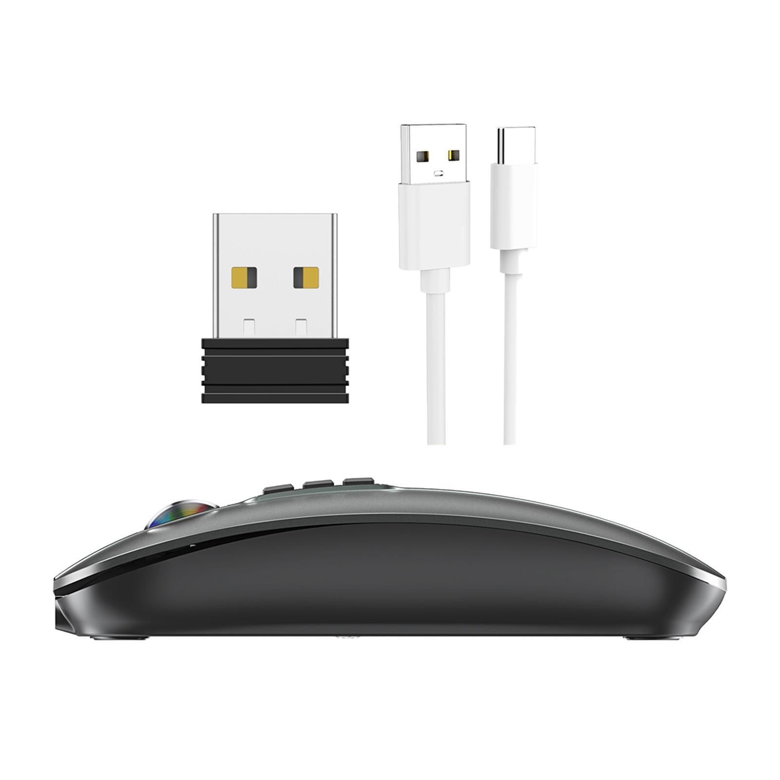 Mini Mouse Quiet Rechargeable Ergonomic DPI Button for PC Laptop Tablet