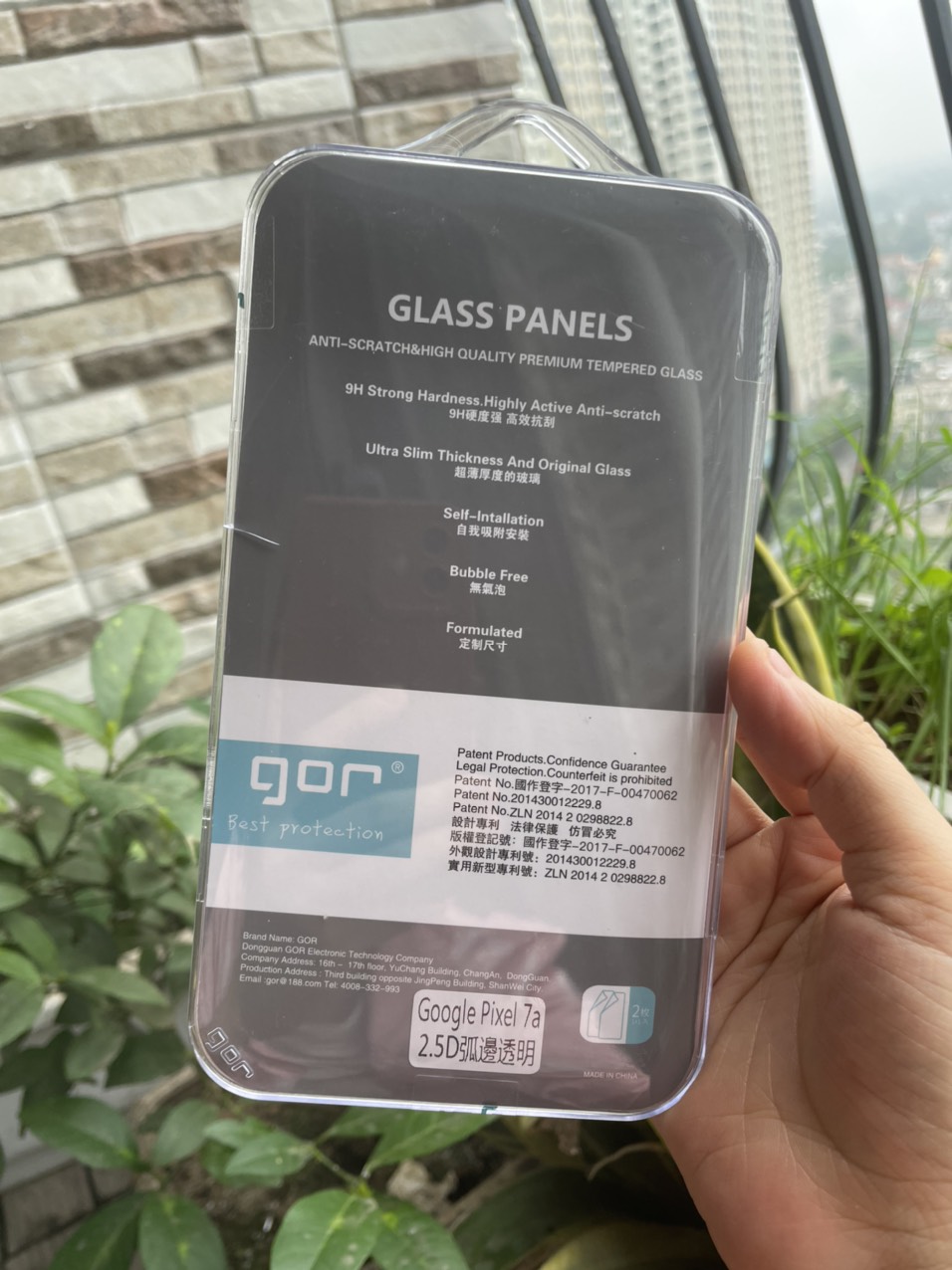 Bộ 2 Kính cường lực GOR cho Google Pixel 7A trong suốt 2.5D Hàng nhập khẩu