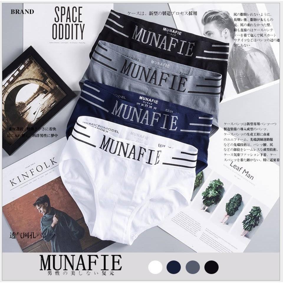 Combo 5 quần sịp chéo nam Munafie co giãn 4 chiều