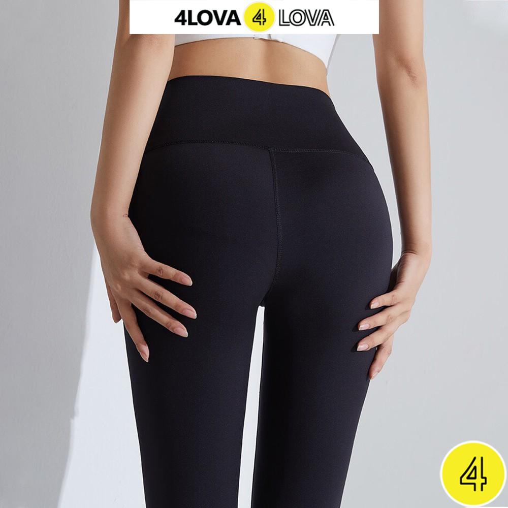 Quần legging nữ nâng mông 4LOVA dáng dài cạp cao giữ nhiệt, chất umi Hàn loại 1