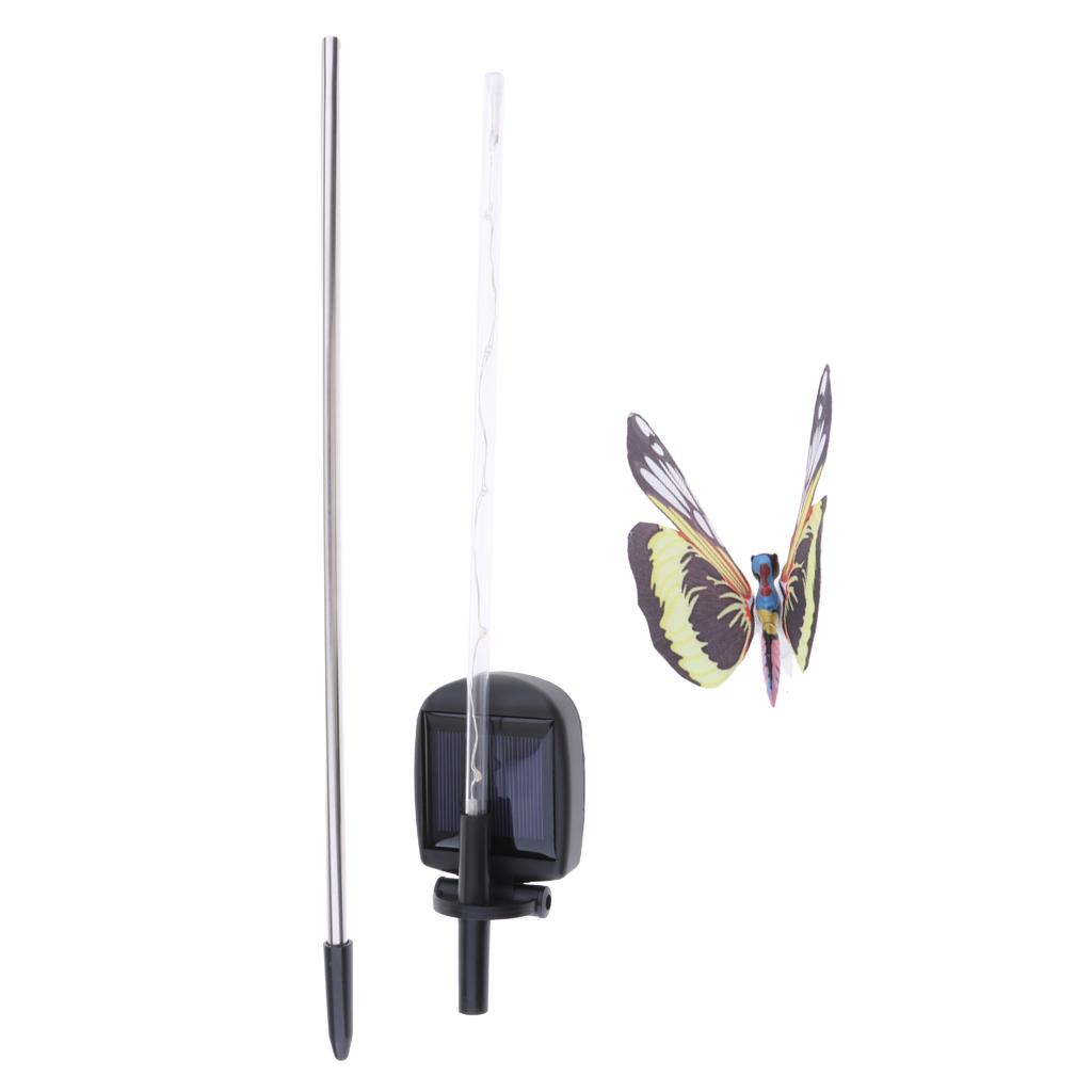 LED Solar Powered Butterfly Lights Outdoor Garden Yard Lamp Decor