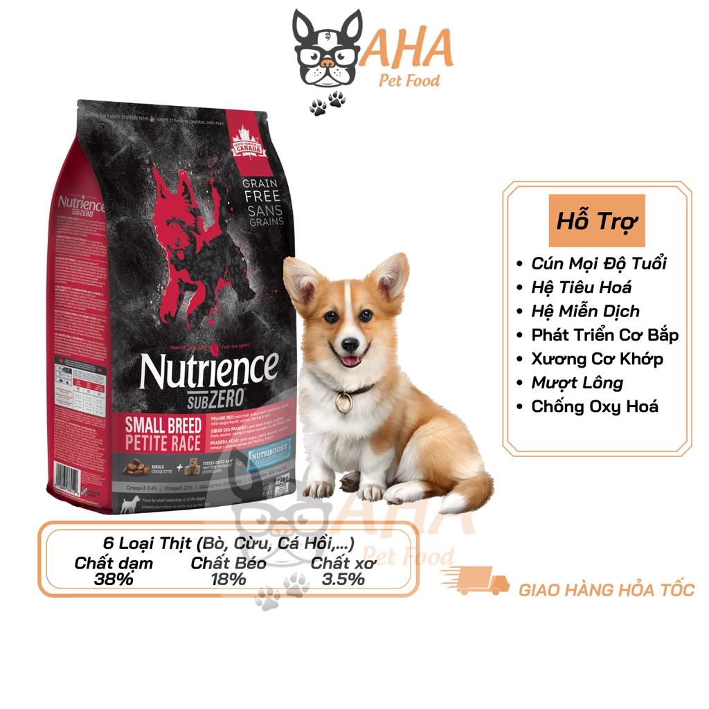 Thức Ăn Hạt Cho Chó Corgi - Nutrience Subzero Da Lông Bóng Mượt Bao 500g - 6 Loại Thịt Cá, Rau Củ, Trái Cây