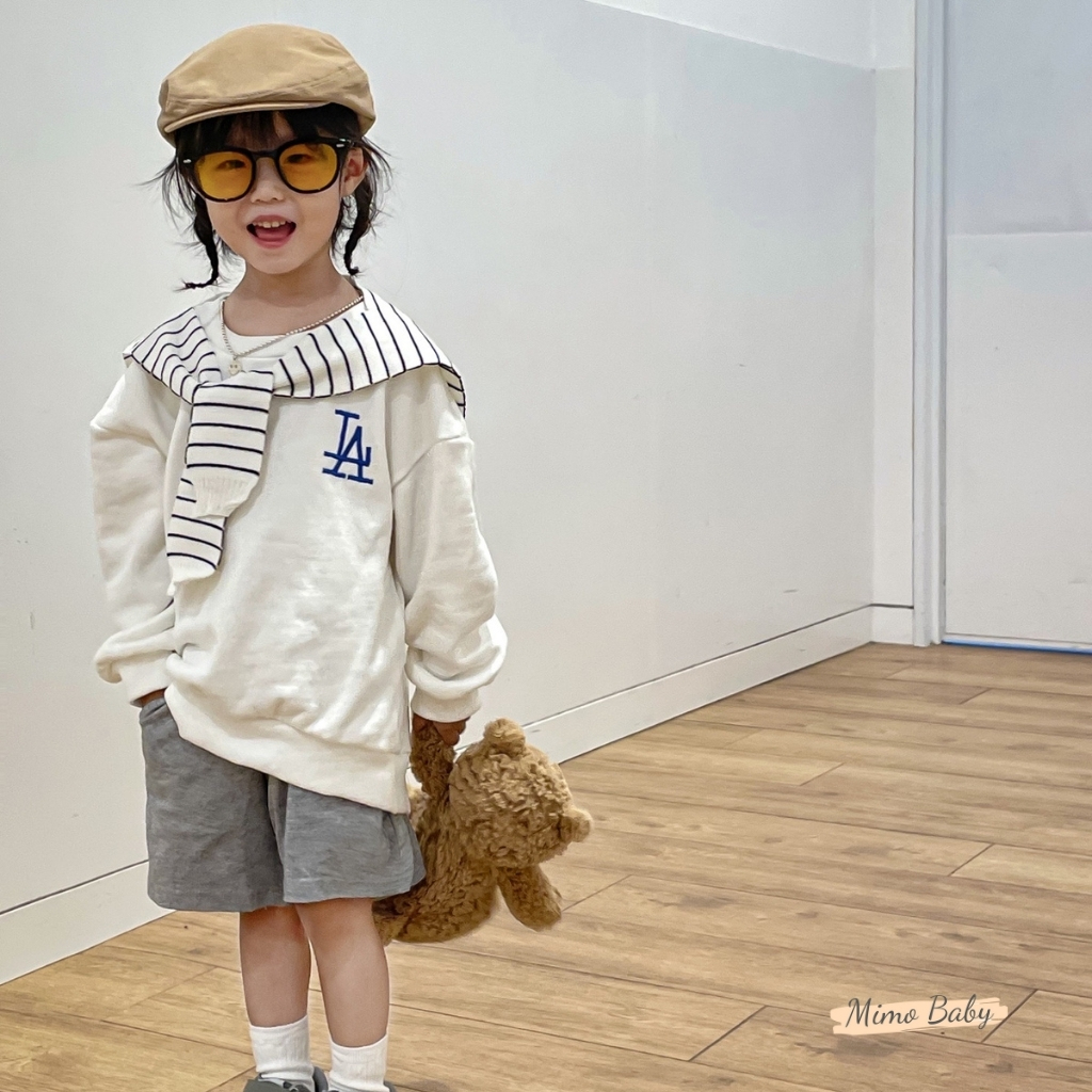 Mũ nón bere cho bé có dây rút thêu chữ CA phong cách hàn quốc MN206 Mimo Baby