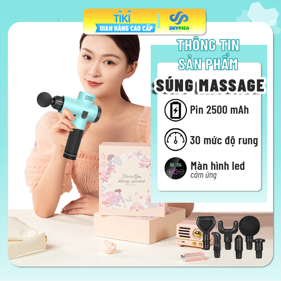 Máy Massage Cầm Tay Đa Năng Cao Cấp - Mát Xa Chuyên Sâu Cho Cổ, Vai Gáy, Bụng, Lưng, Cánh Tay, Chân - Giảm Đau Mỏi Toàn Thân Cho Dân Văn Phòng, Gymer, Người Già, Người Lao Động Nặng - Món Quà Tuyệt Vời Cho Ông Bà, Bố Mẹ