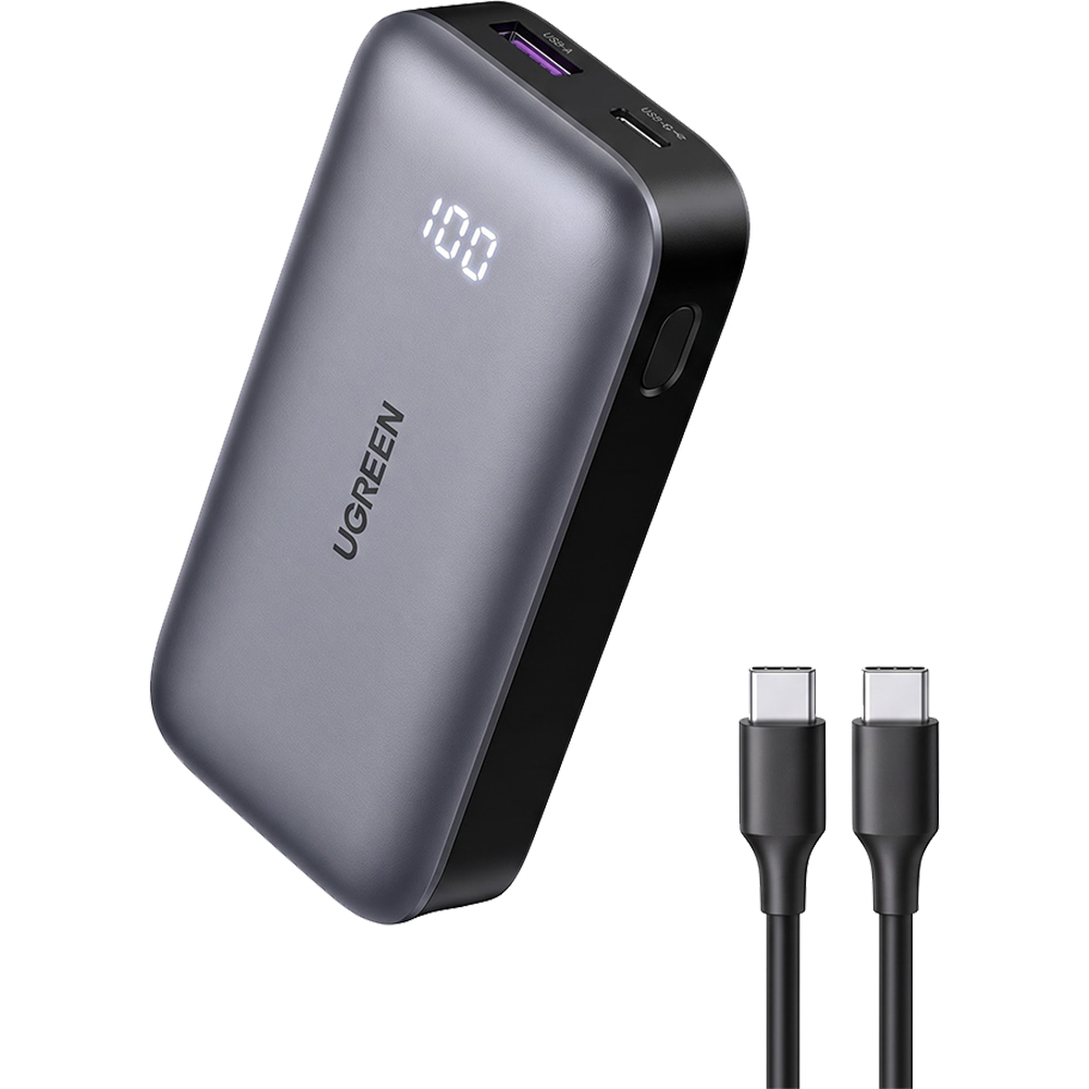 Sạc dự phòng Ugreen Nexode Power Bank 1USB 2Type-C 30W 10000mAh PB502 25185 - Hàng chính hãng