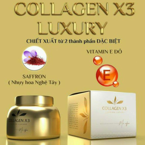 Kem Body Collagen X3 Luxury Đông Anh Mix Saffron