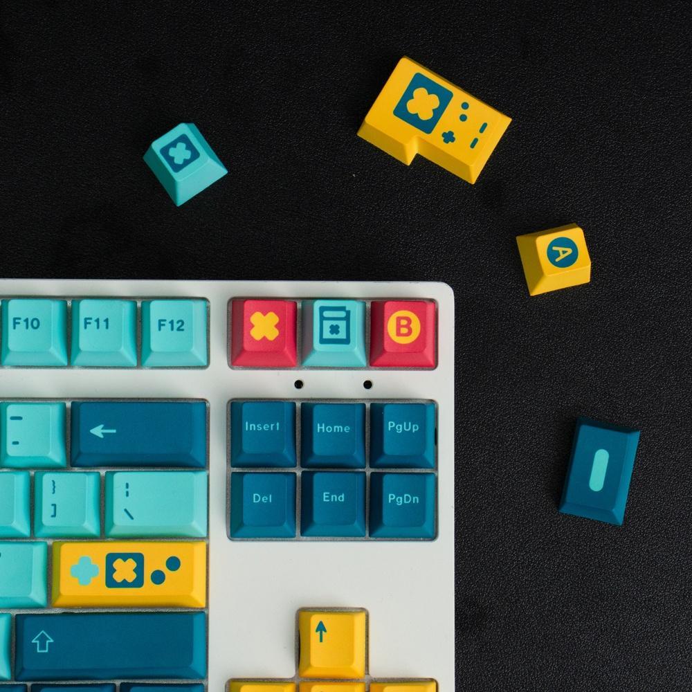 Bộ 130 Phím GMK Retrocast PBT 2U Shift ISO Enter 6.25U Cho Bàn Phím Cơ