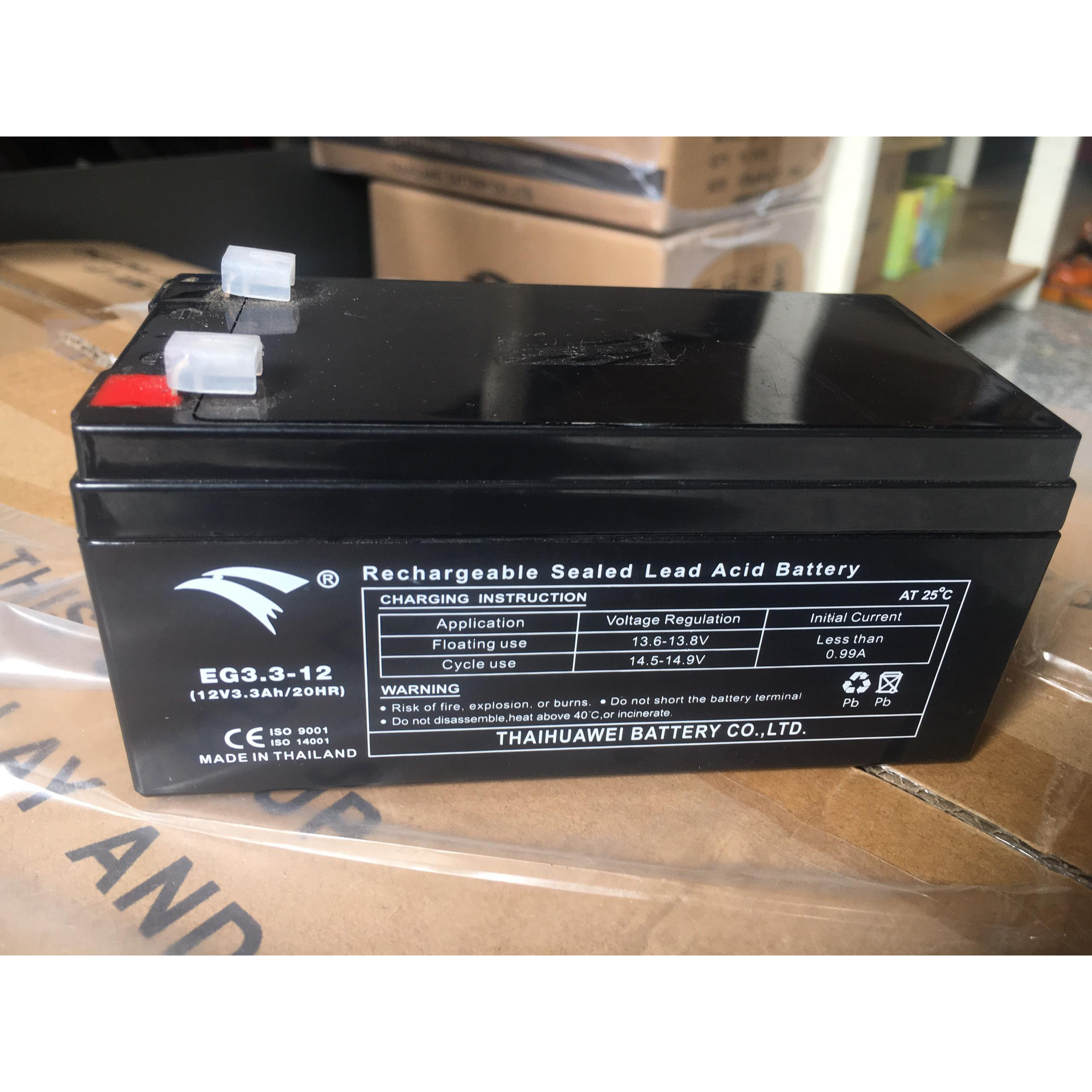 Bình ắc quy UPS siêu nhỏ EAGLE 12V - 3.3Ah