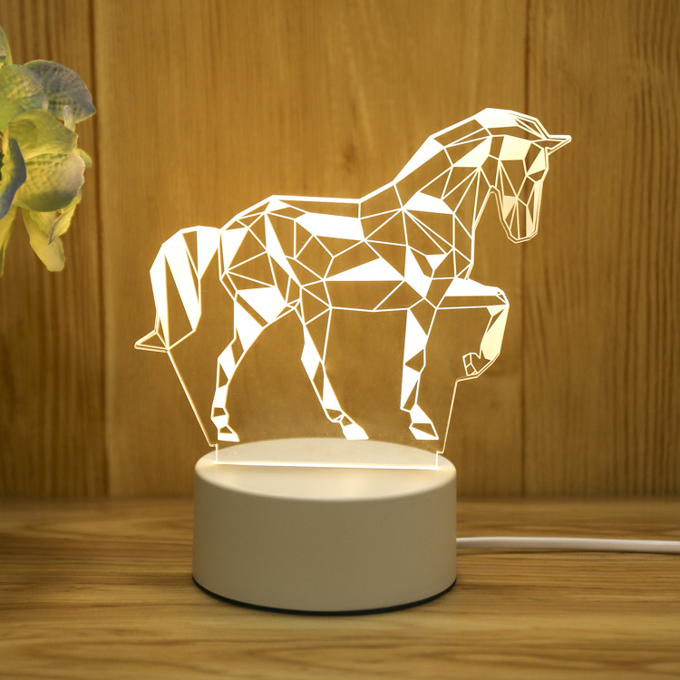 Đèn 3D trang trí nhà cửa Phích cắm trực tiếp - Đèn cho bàn làm việc, phòng ngủ