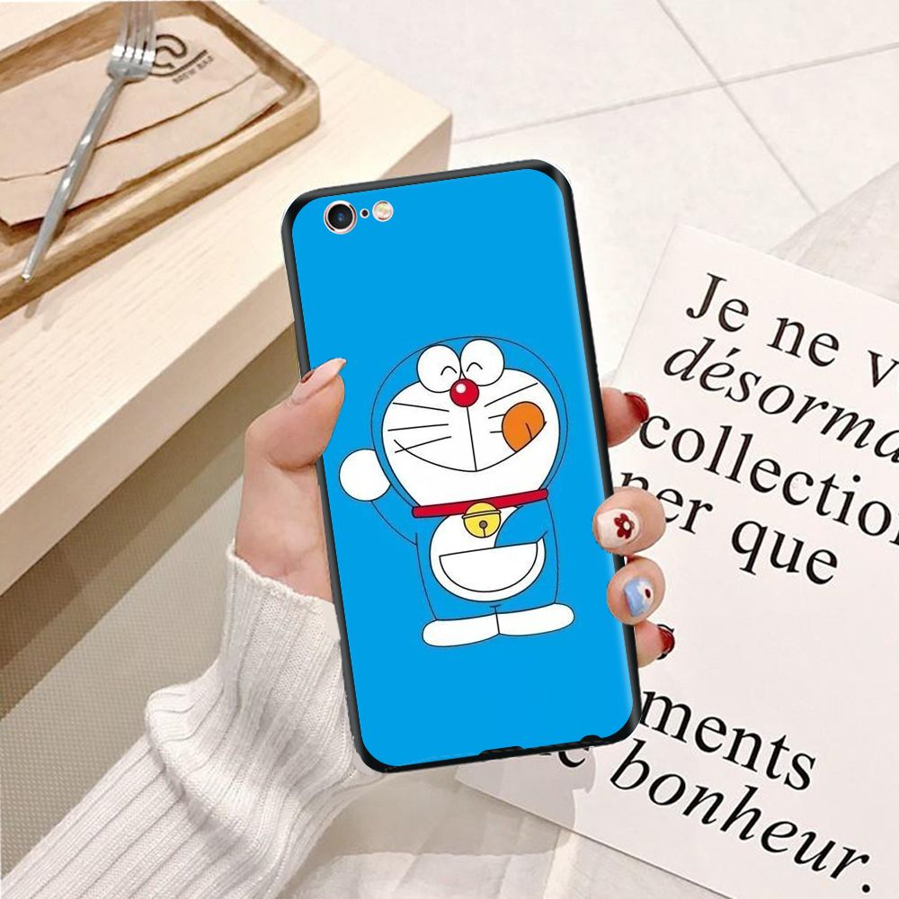 Ốp lưng điện thoại Iphone 6 Plus /6S Plus viền silicon dẻo TPU  hình Doremon Nhảy Múa - Hàng chính hãng