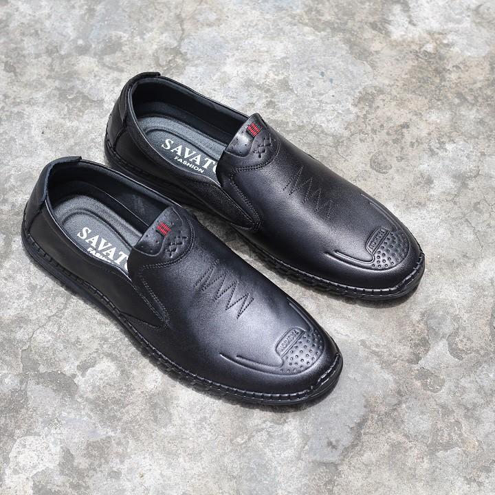 Giày lười nam DA BÒ bảo hành 12 tháng