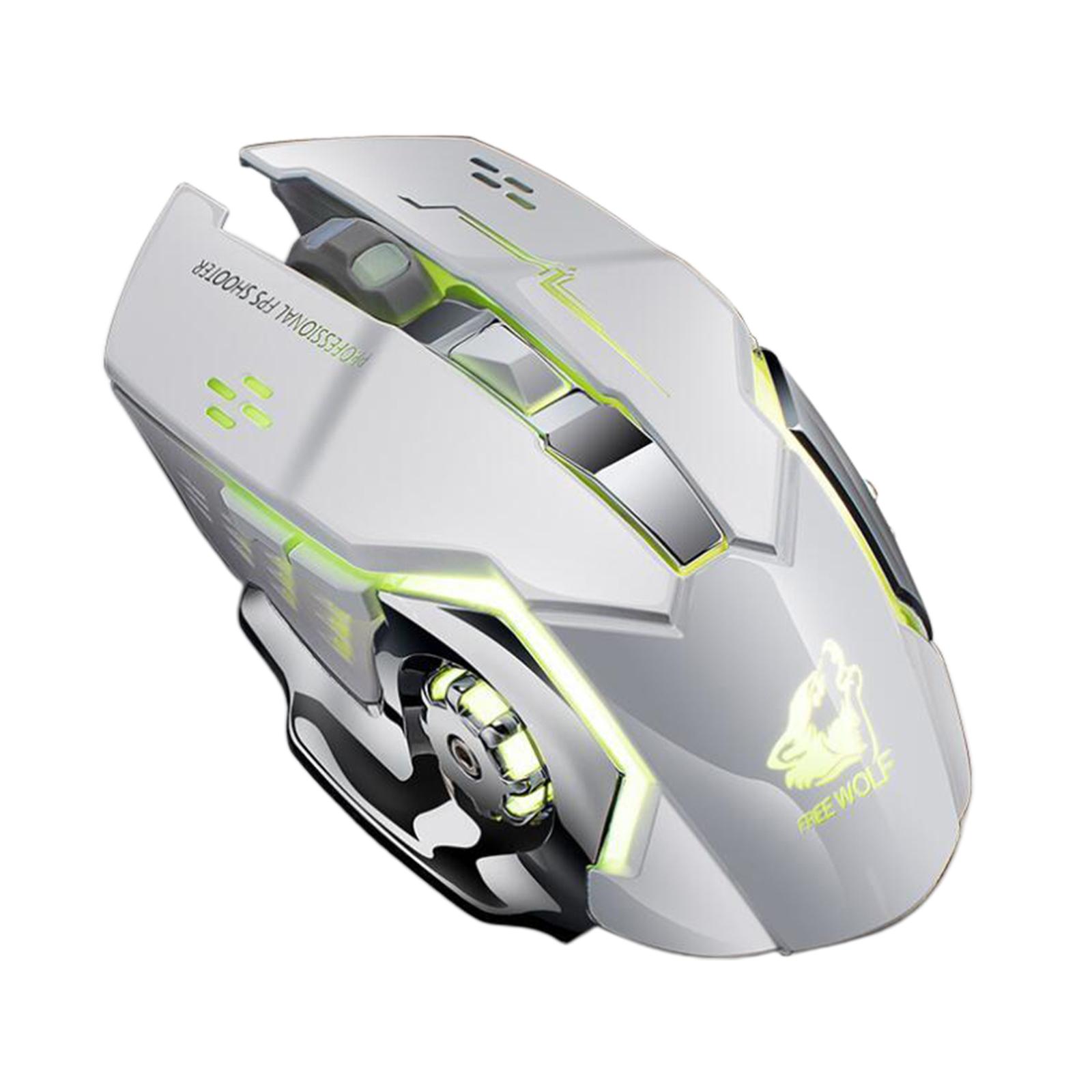 2.4G Gaming Wireless USB Computer Mice for Desktop PC Mouse 6 Buttons Windows Linux