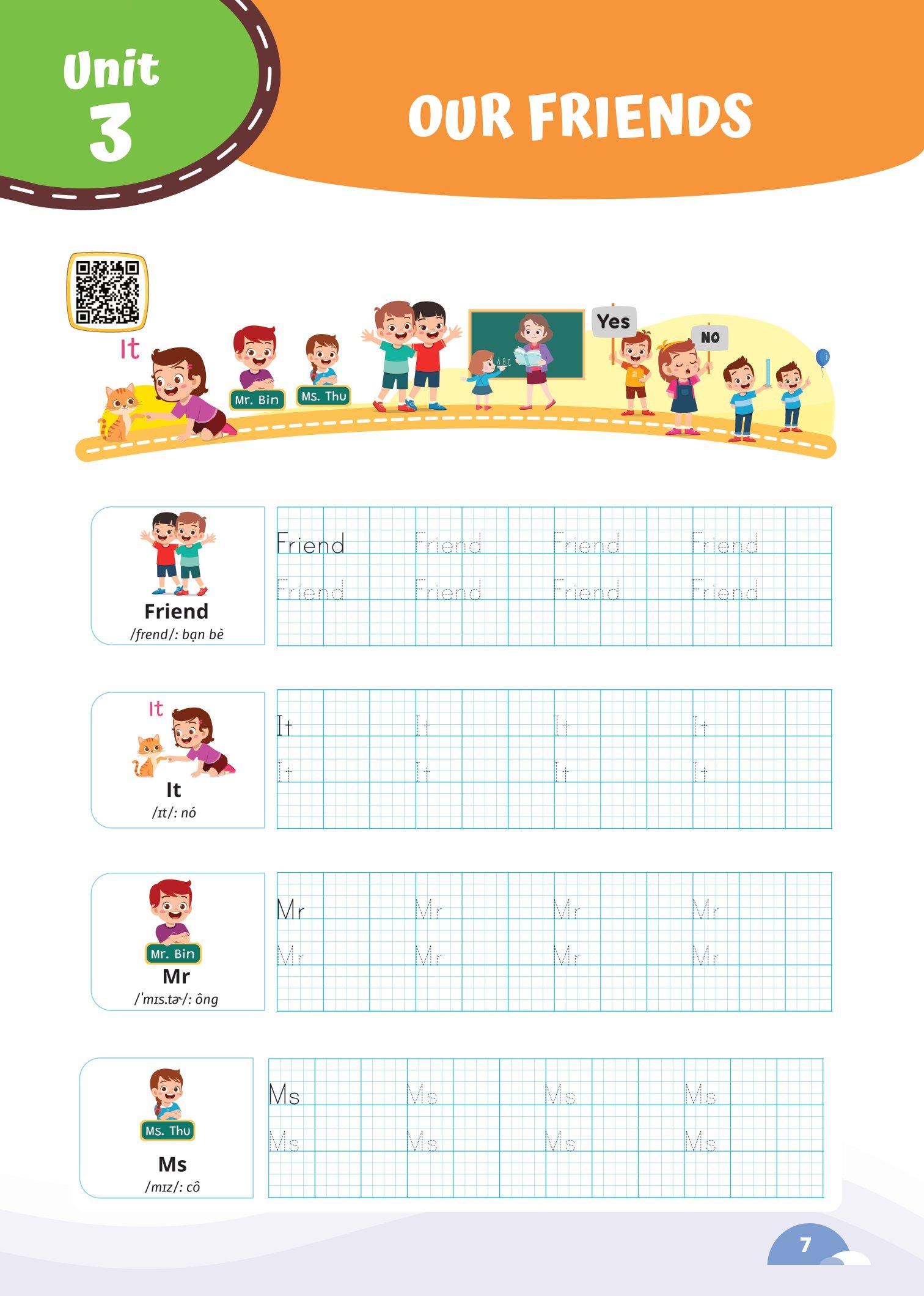 Luyện Viết Chữ Từ Vựng Tiếng Anh Theo Chương Trình Sách Giáo Khoa 3 (Global)