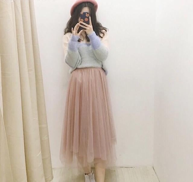 CHÂN VÁY LƯỚI ĐUÔI NHỌN