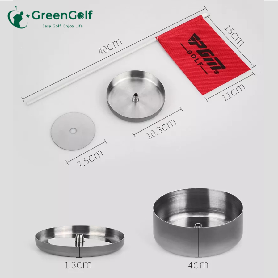 Lỗ Cờ Golf Inox 2cm - Phụ Kiện Tập Golf