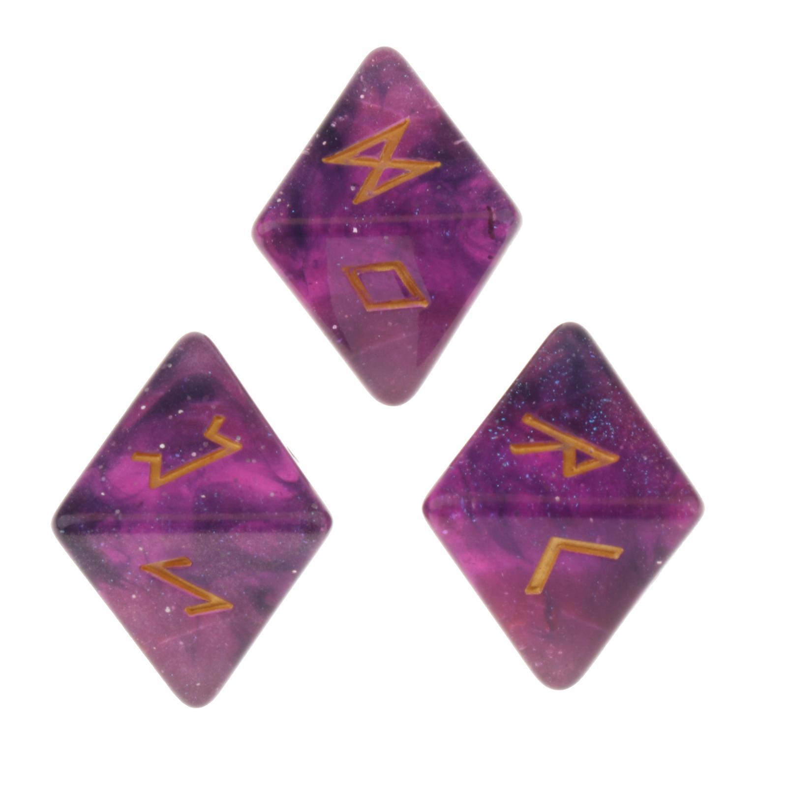 Durable Sky Rune Tarot Exquisite Divination Dice for Table Games Game Dice